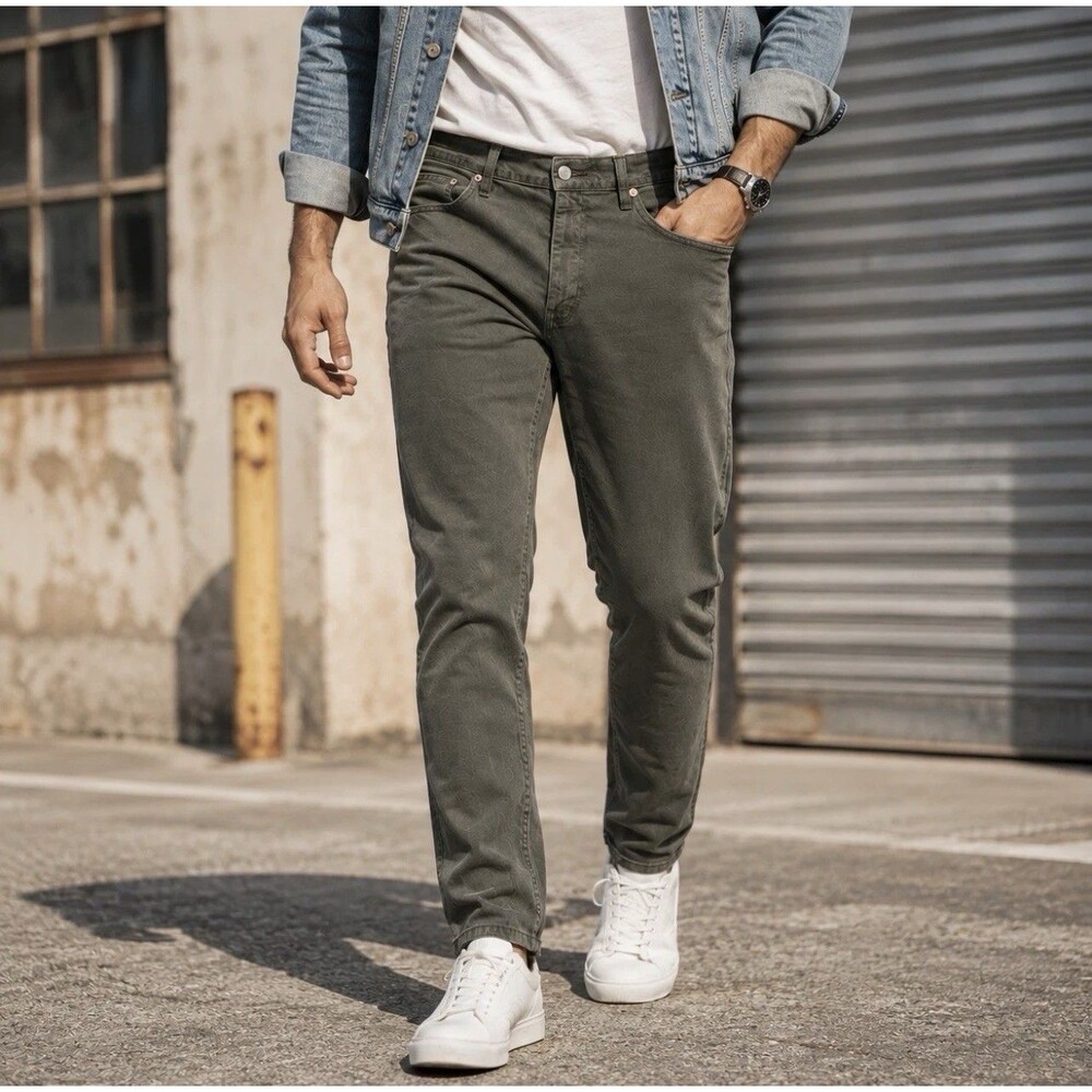 LEVI'S PREMIUM 511 New Men’s Jeans Slim Stretch 36x32 Leafy Green 04511-6293